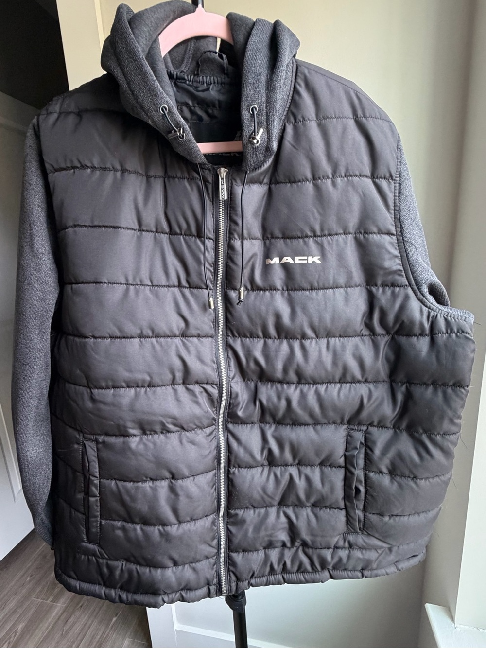 Mack Trucks Hooded Mixed Media Jacket XXL
